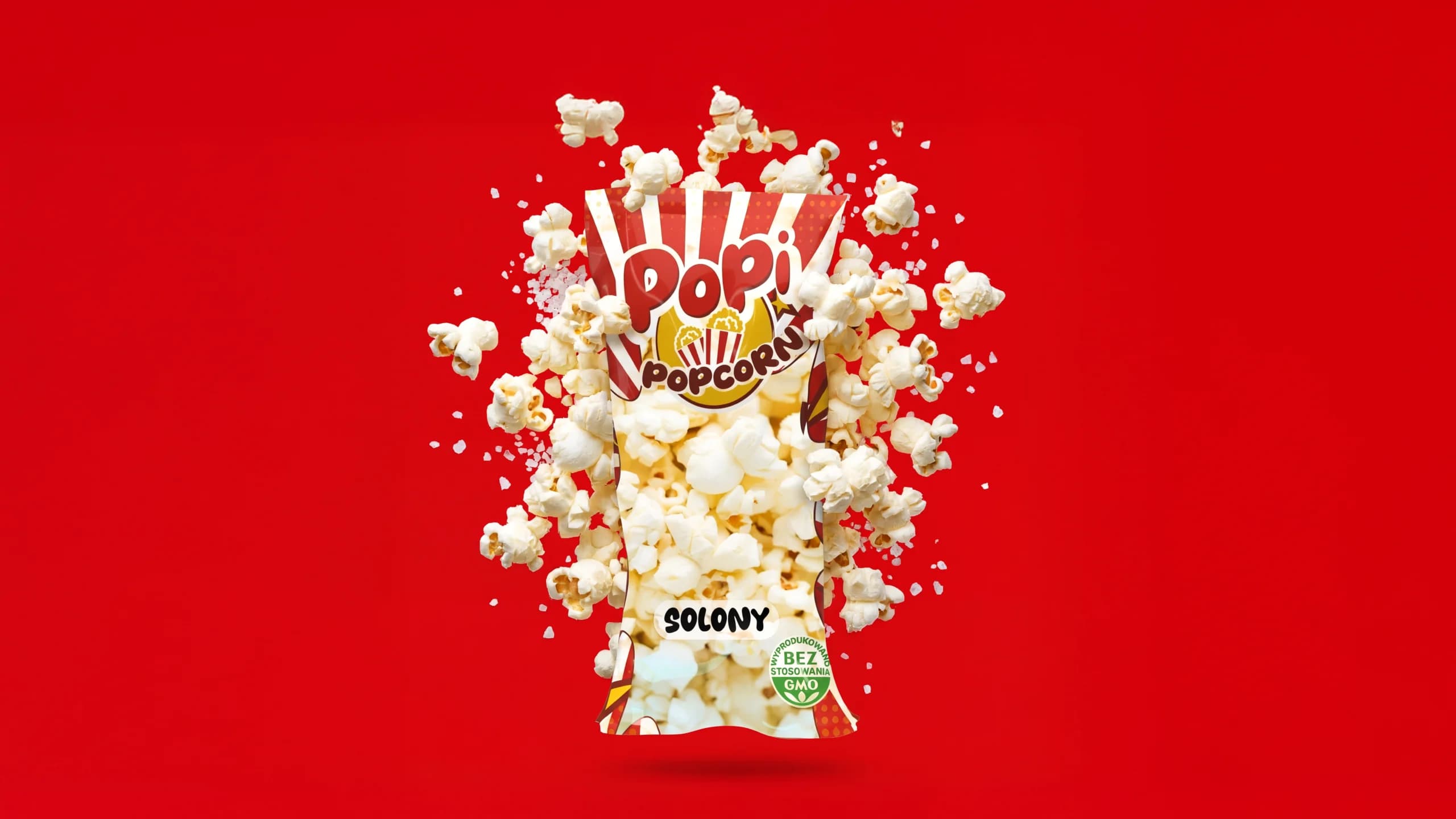 Paczka Popi Popcorn solony w chmurze popcornu